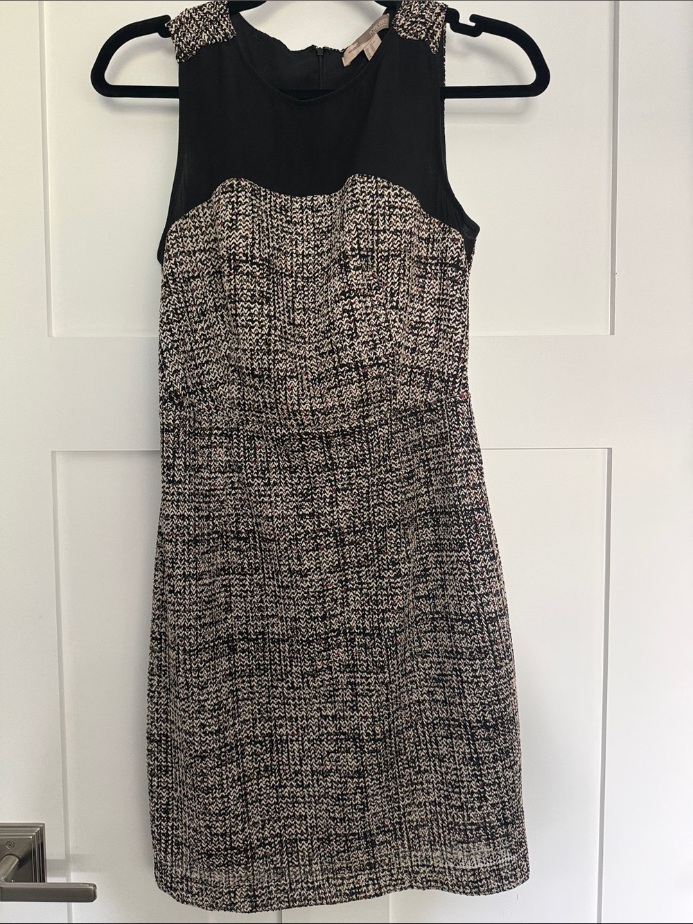 Forever 21 Black and Ivory Tweed Mini Dress